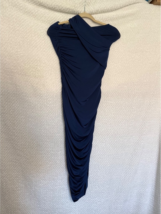 Fashion Nova Dresses & Skirts - Fashion Nova Navy Blue One-Shoulder Ruched Dress